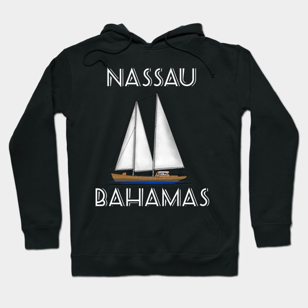 Sailing Nassau Bahamas Hoodie by macdonaldcreativestudios